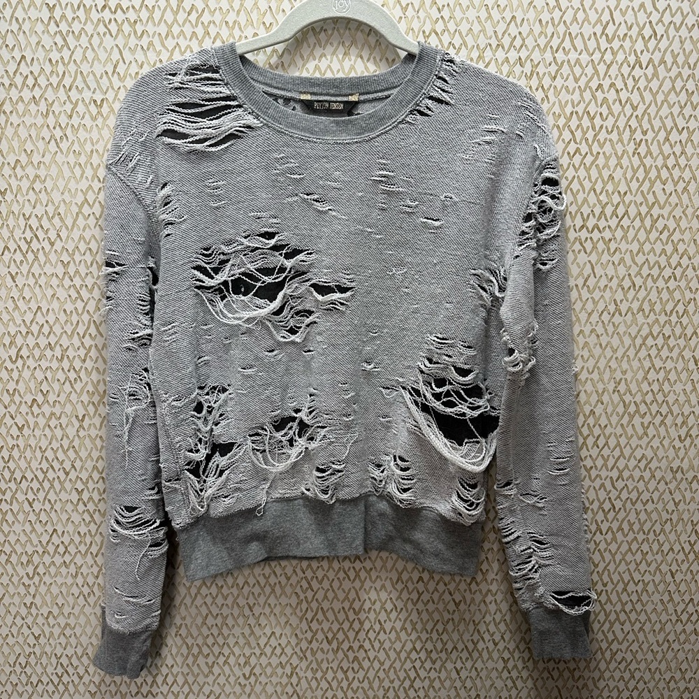 Peyton Jensen Distressed Sweatshirt